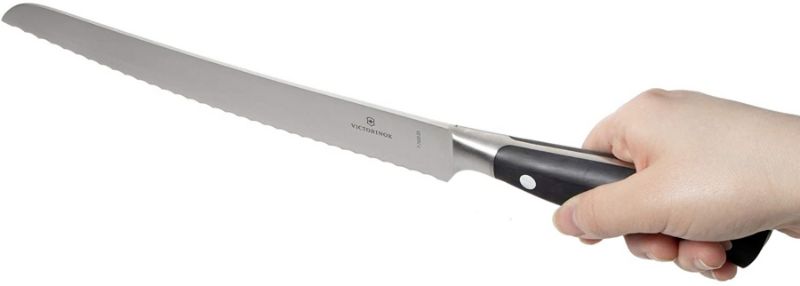 Victorinox Forged Bread Knife 23cm Wavy Cranked Blade