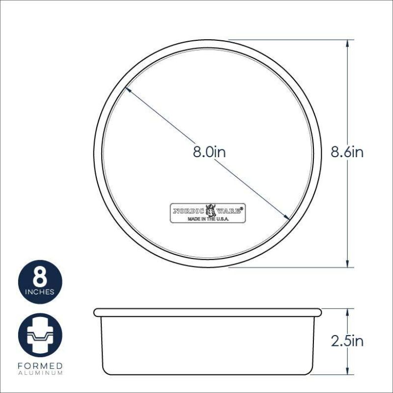 Nordic Ware Naturals® Round Layer Cake Pan | 22cm