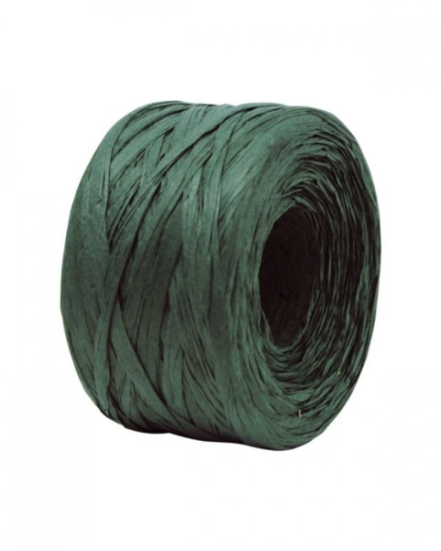 Ribbon -  Paper Raffia 4mm X 100mtrs Hunter Green