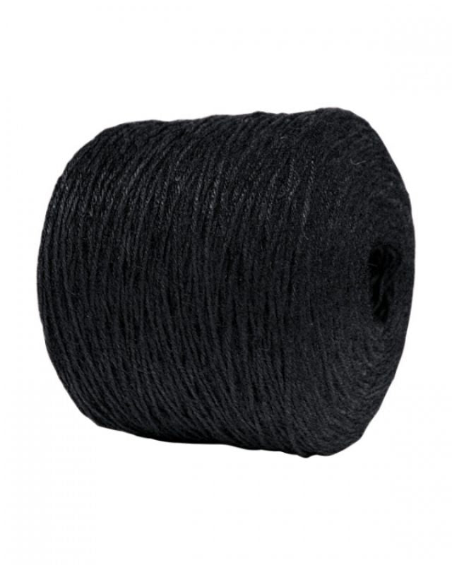 Ribbon -  Jute Twine Bulk 3mm x 500mtrs Black