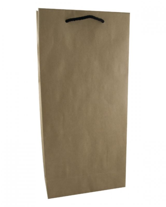 Wine Bottle Bags -  Wine Bag Double Kraft Paper  - Pack of  200