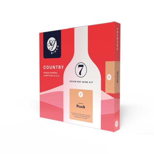 Peach Fruit Wine Kit SG Wines Country 6 Bottle