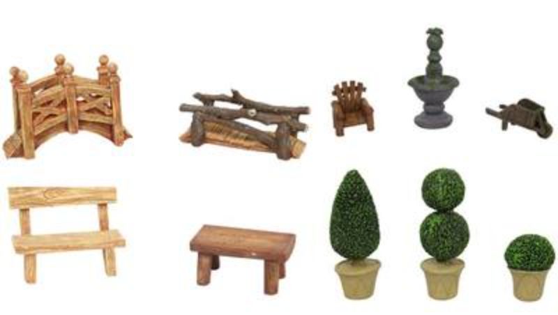 Mini Fairy Garden Furniture (10pcs)