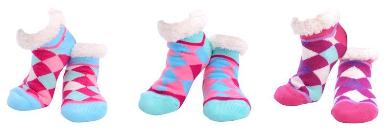 Twelve assorted pairs of stylish women's short socks, featuring trendy patterns and soft, breathable fabric for all-day comfort.