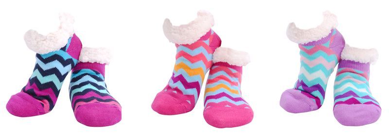 Socks - Nuzzles Ladies Shortz Wave (12 Asstd Pairs)