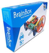 Image of the Brain Box Car Experiment kit featuring easy-to-use press-stud components for building a play car, suitable for ages 5+.