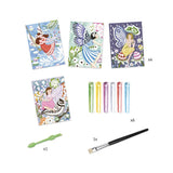Glitter Boards - Gentle Fairie: A creative art kit featuring vibrant glitter for enchanting scenes and easy clean-up with a brush.