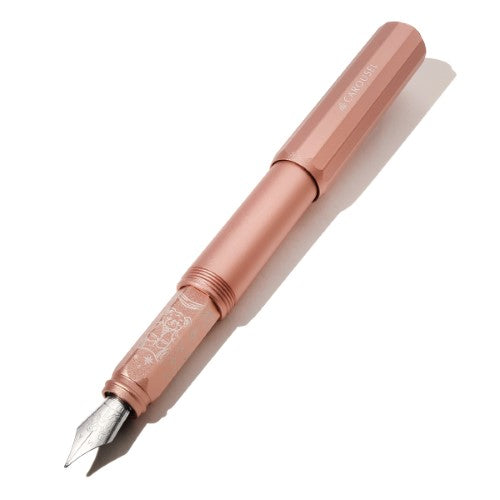 Ferris Wheel Press Fountain Pen Aluminium Carousel Rose Petal Plush Medium