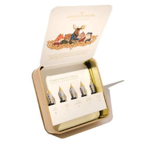 Ferris Wheel Press Fountain Pen Nib The Adventurers Collection Flight of 5 Set