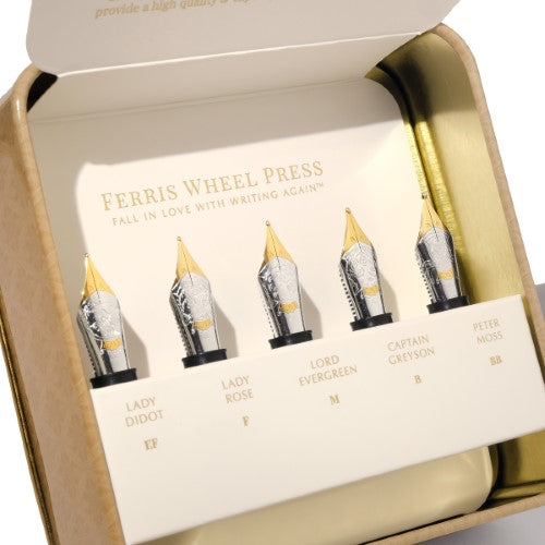 Ferris Wheel Press Fountain Pen Nib The Adventurers Collection Flight of 5 Set