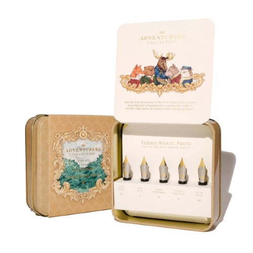 Ferris Wheel Press Fountain Pen Nib The Adventurers Collection Flight of 5 Set