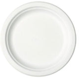 Plate Sugarcane Dinner Round 23cm/9 Inch - 50PC