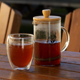 Coffee Plunger - NATURA Azzurra (Natural/Clear)
