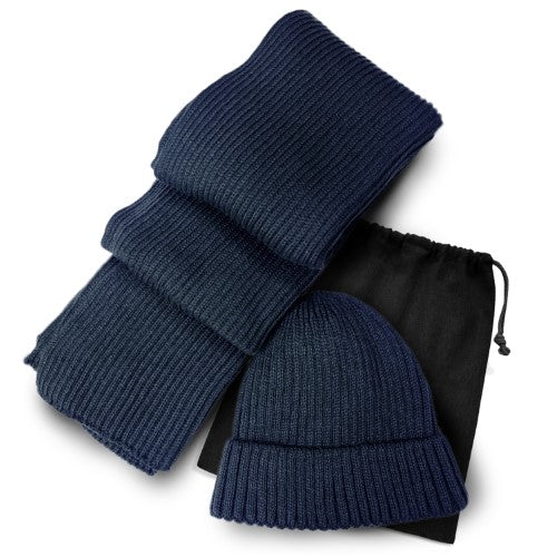 Scarf and Beanie Set - Denali (Navy)