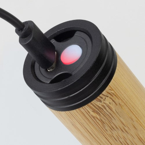 Rechargeable Bamboo Torch - Lumina (Natural/Black)