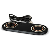 Dual Wireless Charger - INGENIO Arc  (Gunmetal/Black)