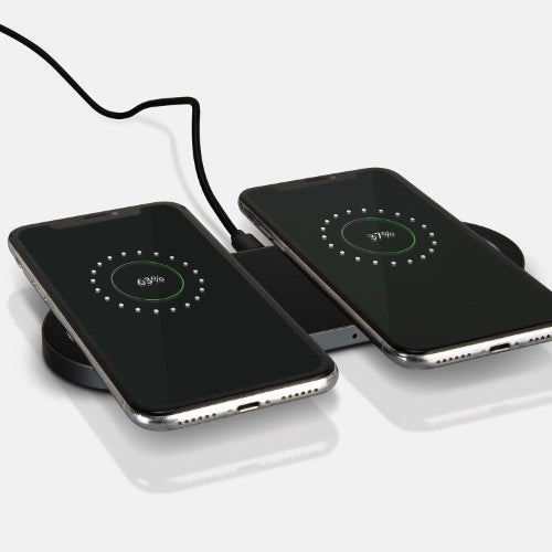 Dual Wireless Charger - INGENIO Arc  (Gunmetal/Black)