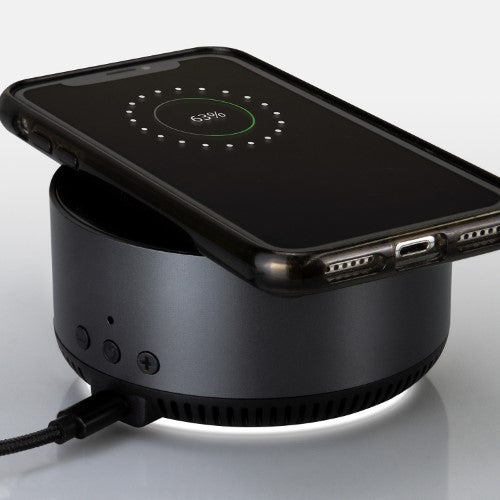 Wireless Charging Speaker - INGENIO Arc (Gunmetal/Black)
