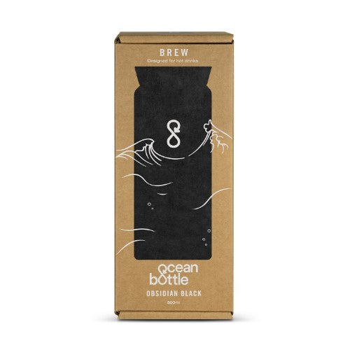 Bottle Brew Flask - Ocean (Obsidian Black)