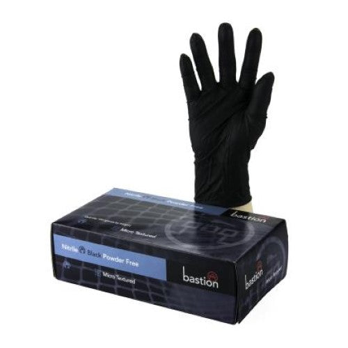 Glove Nitrile Powder Free Black Medium - 100PC