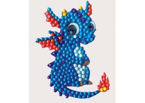 CrystalArt - Cute Dinosaur 9x9cm Motif