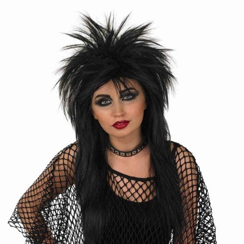 Morph Black Glam Rock Wig