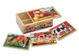 Melissa & Doug - Farm Puzzles In A Box