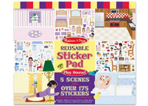 Melissa & Doug - Reusable Sticker Pad - Play House
