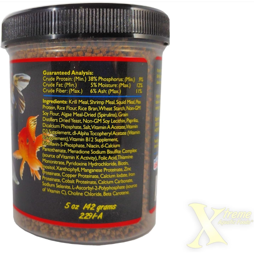 Fish Food - Xtreme Goldfish 1.5mm Pellet (142g)
