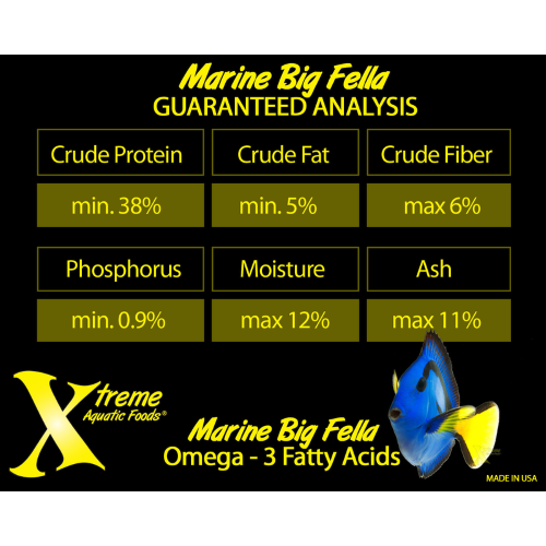 Fish Food - Xtreme Marine Big Fella 3mm Stick (147g)