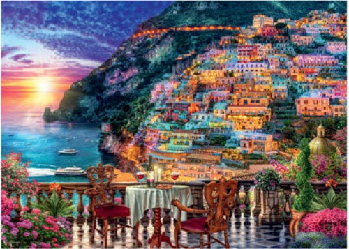 Ravensburger Dinner in Positano Italy Puzzle 1000 Pieces