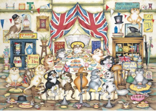 Ravensburger Crazy Cats Afternoon Tea Tiddles 1000 Pieces