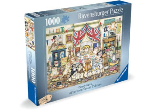 Ravensburger Crazy Cats Afternoon Tea Tiddles 1000 Pieces