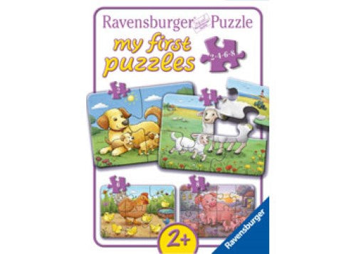Ravensburger Animal Families My First Puzzle 2/4/6/8 Pieces