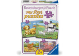 Ravensburger Animal Families My First Puzzle 2/4/6/8 Pieces