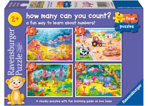Ravensburger How Many Can You Count? Puzzle 6/8/10/12 Pieces