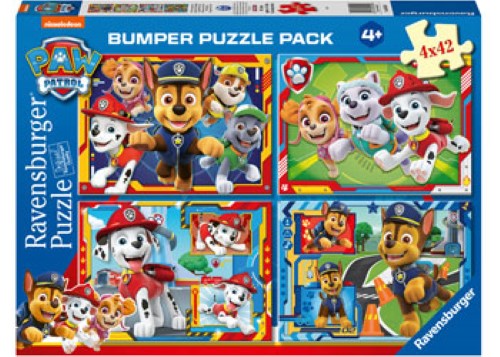 Ravensburger Paw Patrol Team Bumper Pack Puzzle 4x42 Pieces