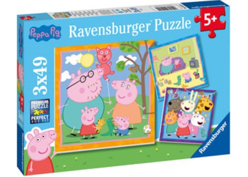 Ravensburger Peppa's Family & Friends Puzzle 3x49 Pieces