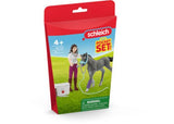 Schleich - Mrs. Kramer with foal