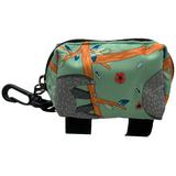 Latched Poop Bag Holder - Sloths (Baby Blue)
