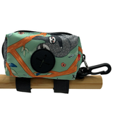 Latched Poop Bag Holder - Sloths (Baby Blue)