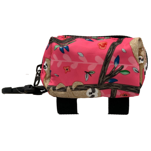Latched Poop Bag Holder - Sloths (Pink)