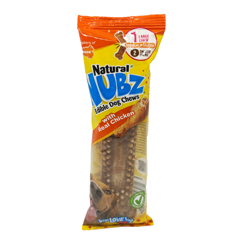 Dog Edible Chews - Natural NUBZ Single (Large)