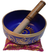 Chakra Singing Bowl 1 -  Blue with Gift Box (14cm)