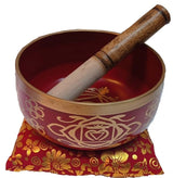 Chakra Singing Bowl 2 - Red with Gift Box (14cm)