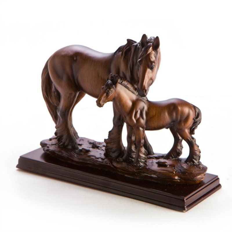 Figurine - Horse Family of 2 (20cm)