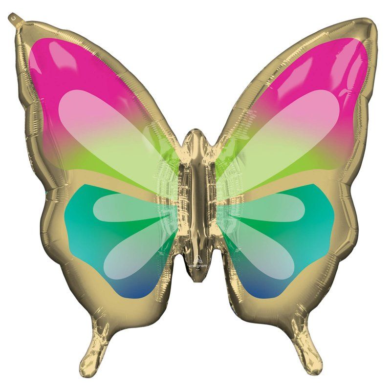 Foil Balloon - Supershape Beautiful Tropical Butterfly (76cm)