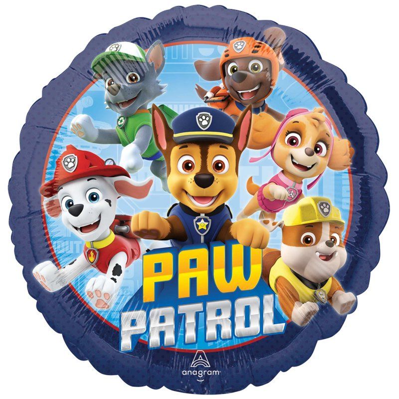 Foil Balloon - STD HX Paw Patrol (45cm)