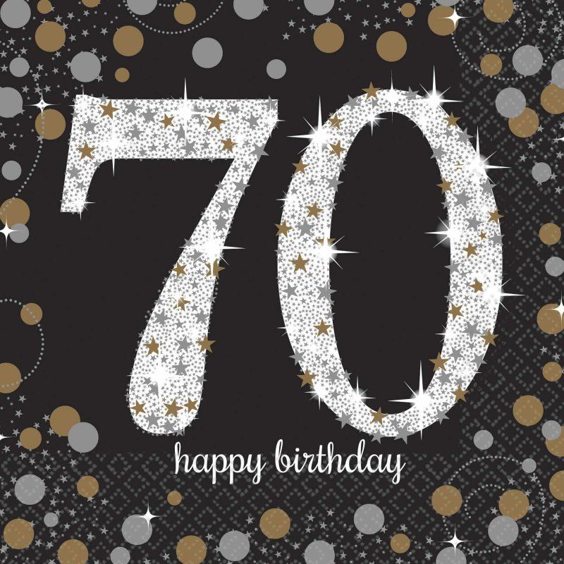 Lunch Napkins - Sparkling Celebration 70 (Pack of - 16)