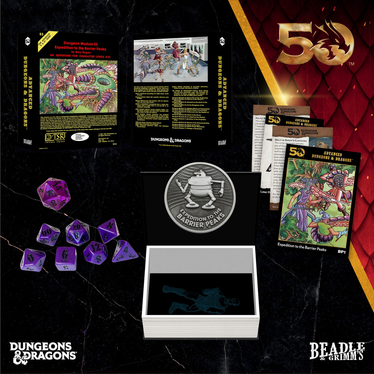 Beadle & Grimm's Classic Module Collection Expedition to Barrier Peaks Dice &